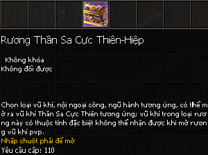 Vũ khí Thần Sa - Kiếm Thế